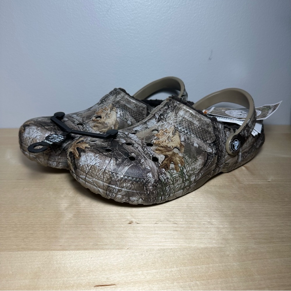 Crocs Classic Lined Realtree Edge Camo Xtra Clog Size 8 or 9 Men Women